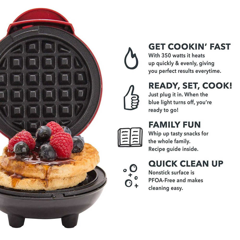 Mini Waffle Maker Bubble Egg C - Mini Pancake Griddle ulasan dan harga