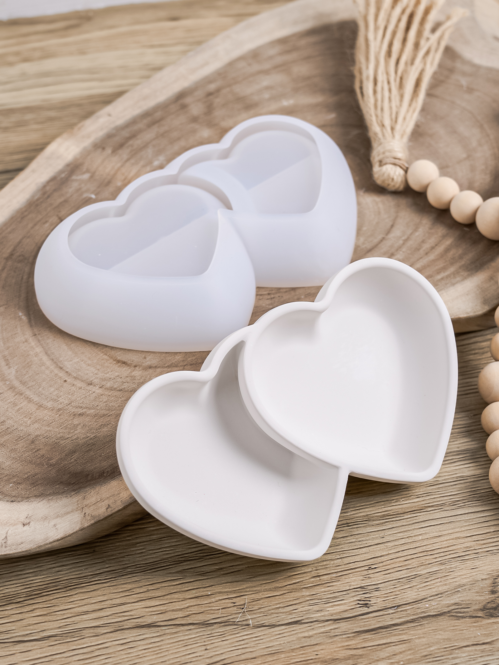 DIY Double Heart Candle Bowl S - Potsticker Mold ulasan dan harga