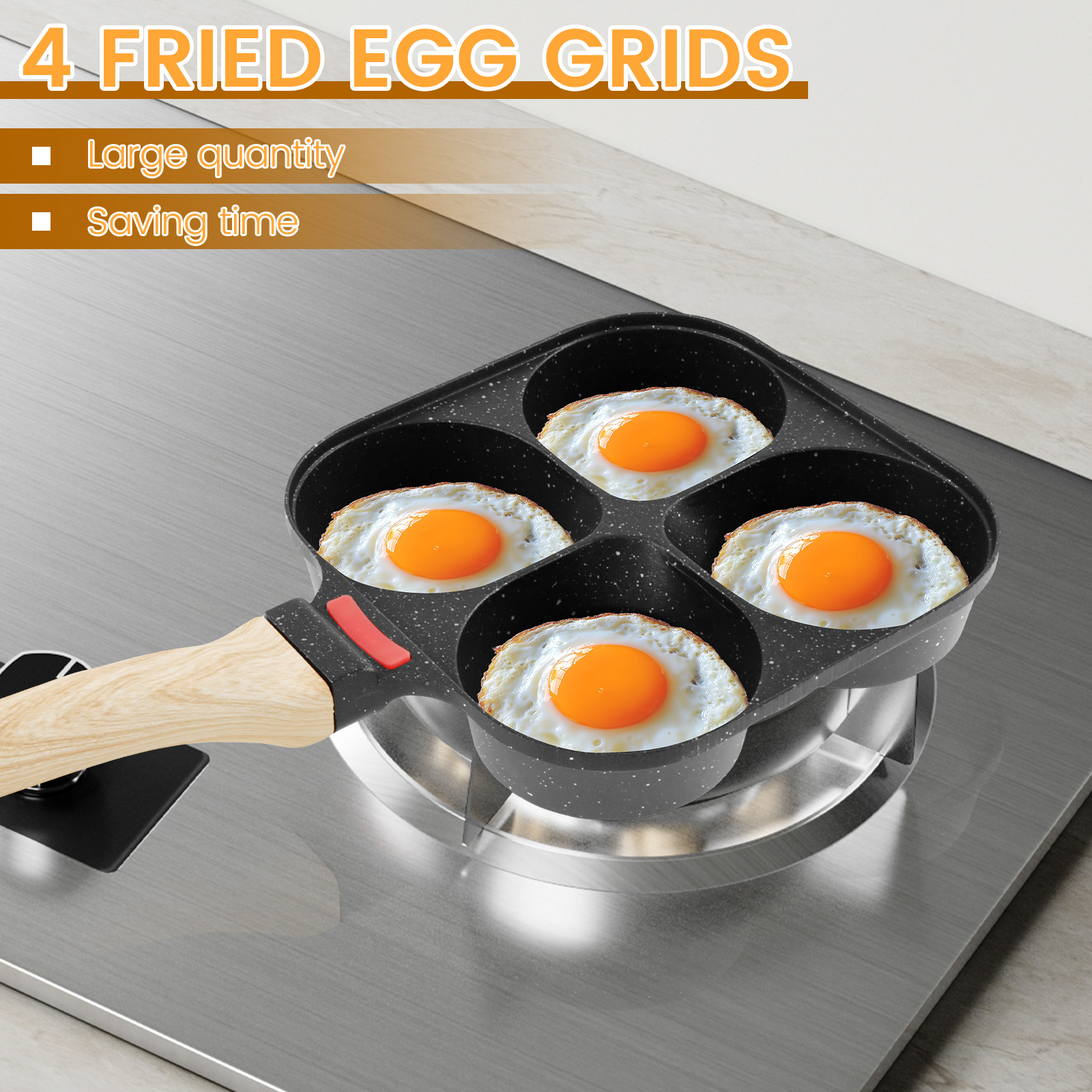 Egg Frying Pan Nonstick Pancak - Egg Waffle Pan ulasan dan harga