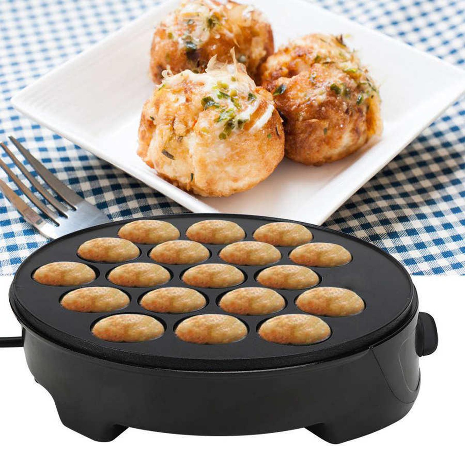 220V Baking Machine Household  - Takoyaki Grill Plate ulasan dan harga