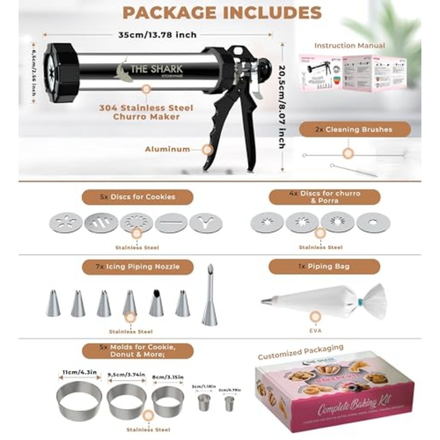 Churro Maker Machine and Sprit - Churros Maker Gun ulasan dan harga