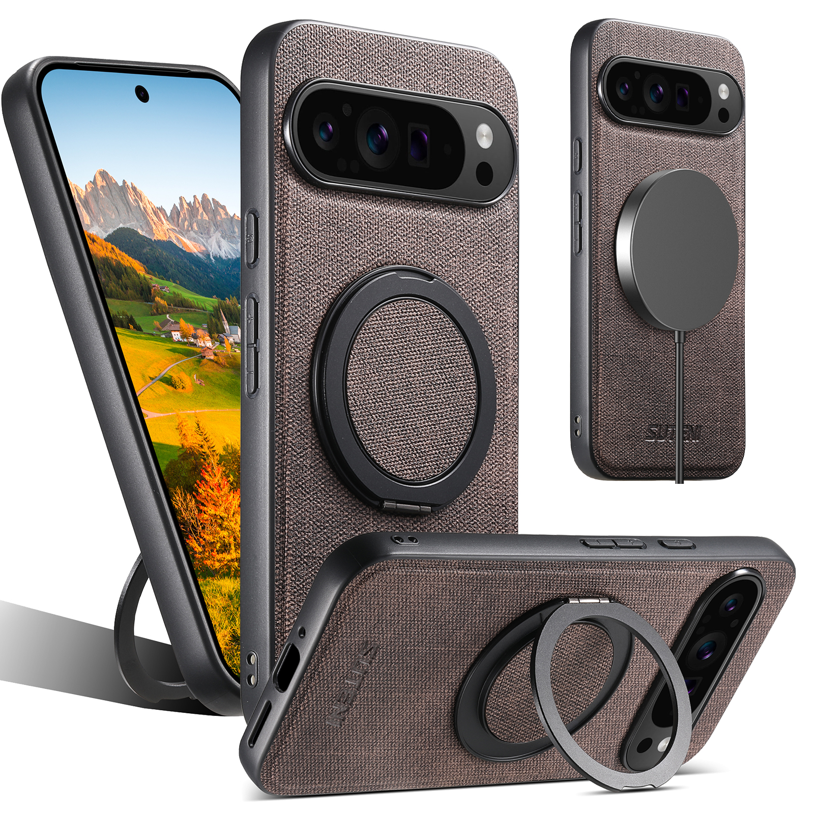 Faux Leather Magnet Wireless C - Taco Stand Holder ulasan dan harga