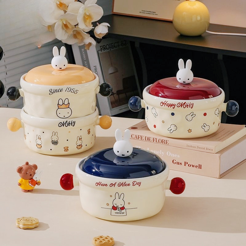Miffy Cute Cartoon Ceramic Noo - Dim Sum Basket ulasan dan harga