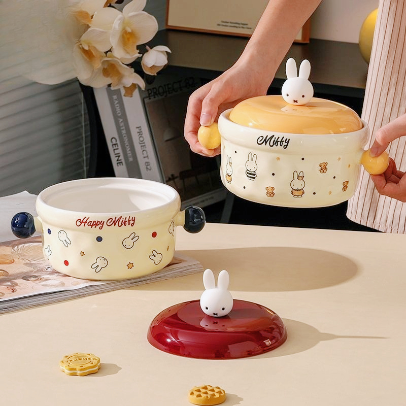 Miffy Cute Cartoon Ceramic Noo - Dim Sum Basket ulasan dan harga