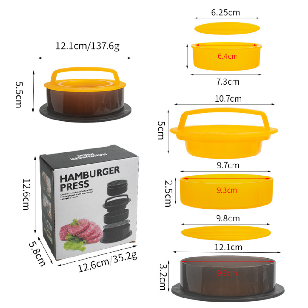Round Hamburger Burger Press B - Hot Dog Press ulasan dan harga