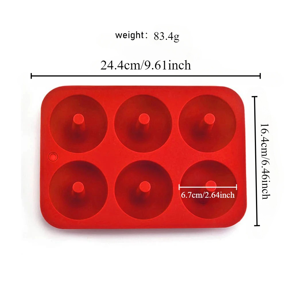 6 Holes Silicone Donut Mold Ba - Donut Mold Silicone ulasan dan harga