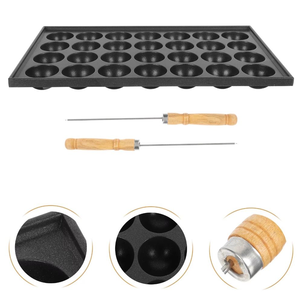 28 Holes Durable Nonstick Tako - Takoyaki Grill Plate ulasan dan harga