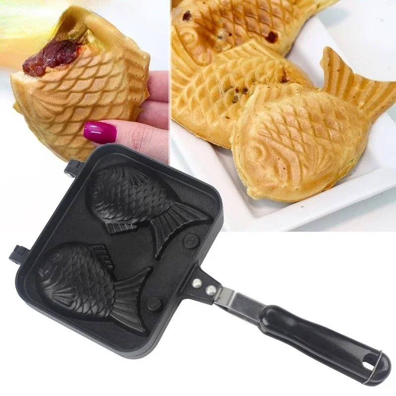Kitchen Japanese Taiyaki Doubl - Egg Waffle Pan ulasan dan harga