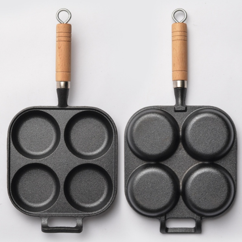 JUSTINLAU 2/4-Hole Omelette Po - Egg Waffle Pan ulasan dan harga