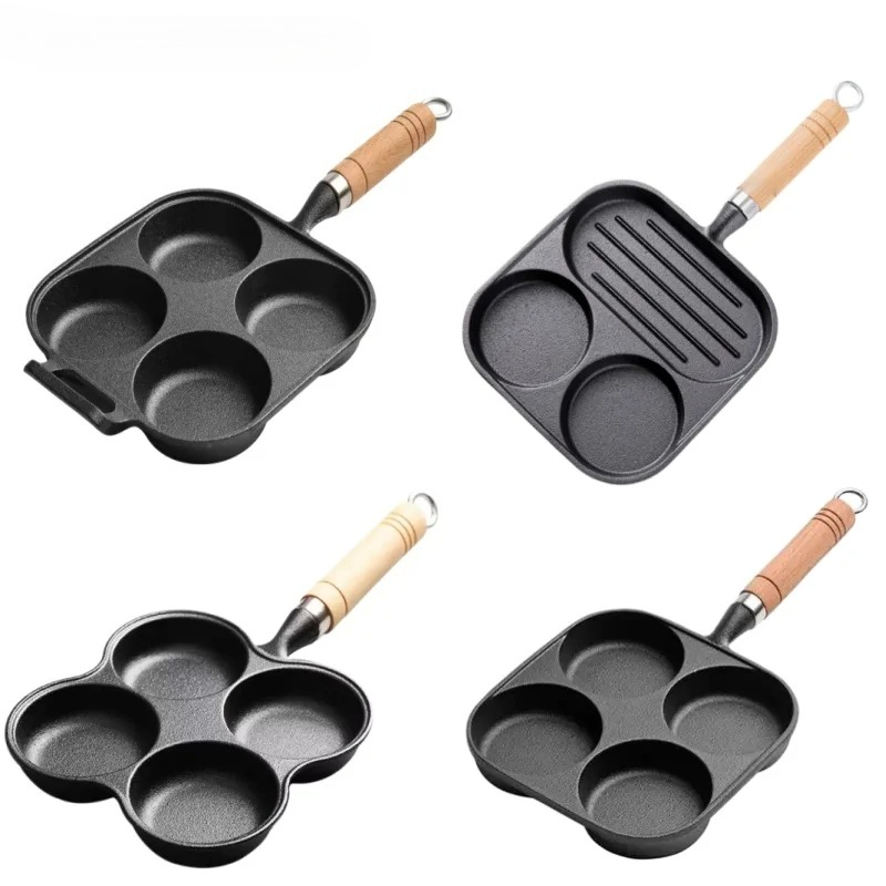 JUSTINLAU 2/4-Hole Omelette Po - Egg Waffle Pan ulasan dan harga