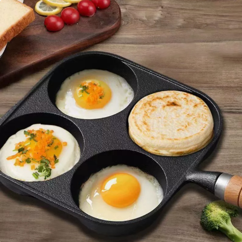 JUSTINLAU 2/4-Hole Omelette Po - Egg Waffle Pan ulasan dan harga